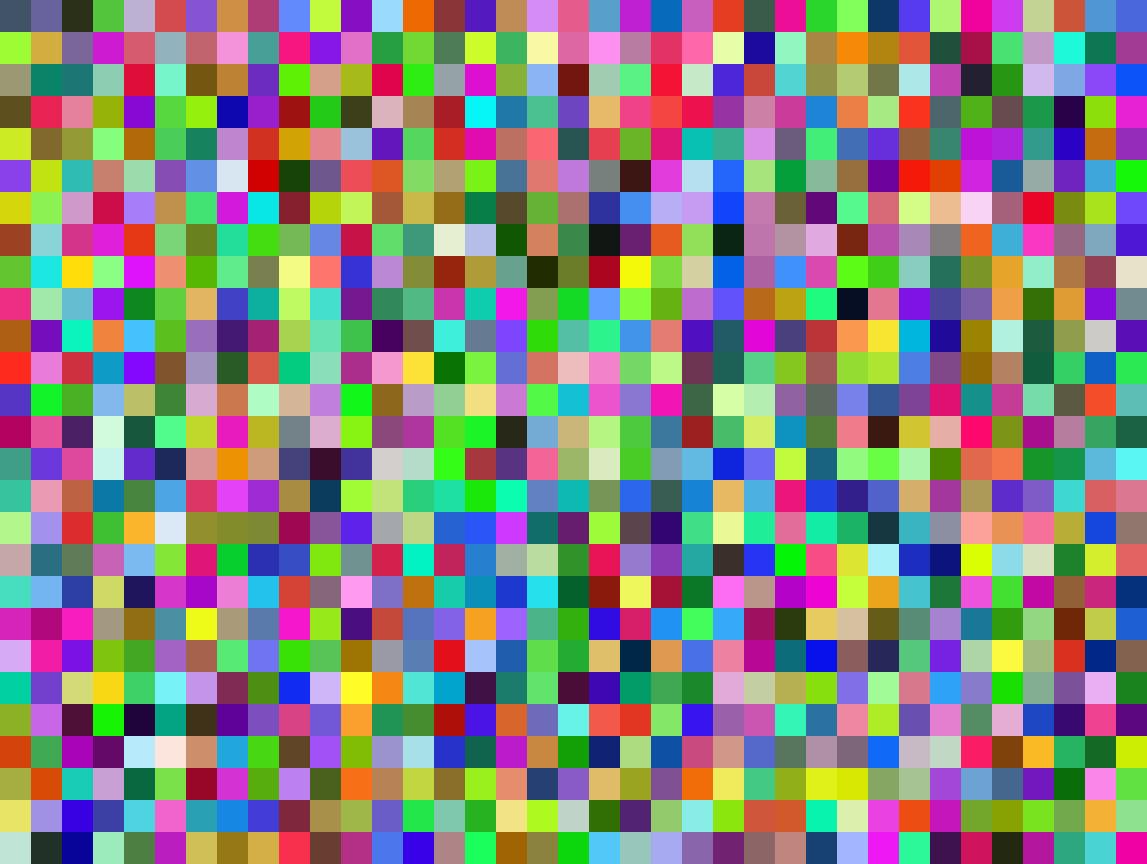 An example of the source images for colour data